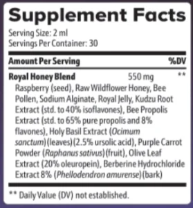 HoneyBurn-Supplement-Facts