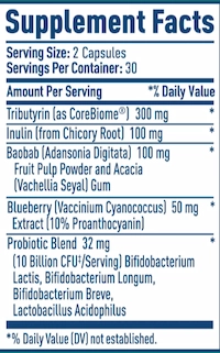 NativePath Native Synbiotic Supplement Facts